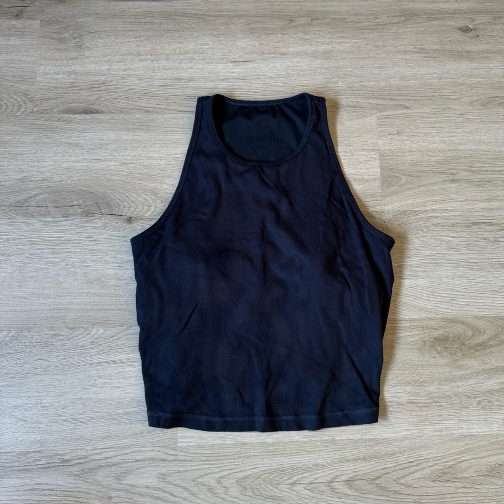 Ribbed Vuori Pylo Pose cropped tank top